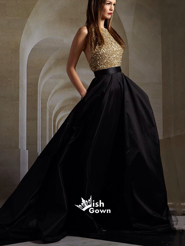 Black gold Bridesmaid / formal Dress 10 Brand New Chiffon and Lace deep v  neck | eBay